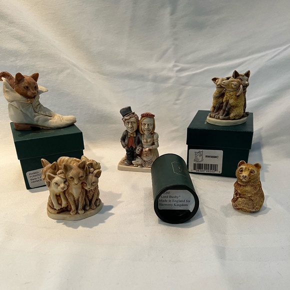 Harmony Kingdom Lot of Collectible Figurine Sculptures/Boxes